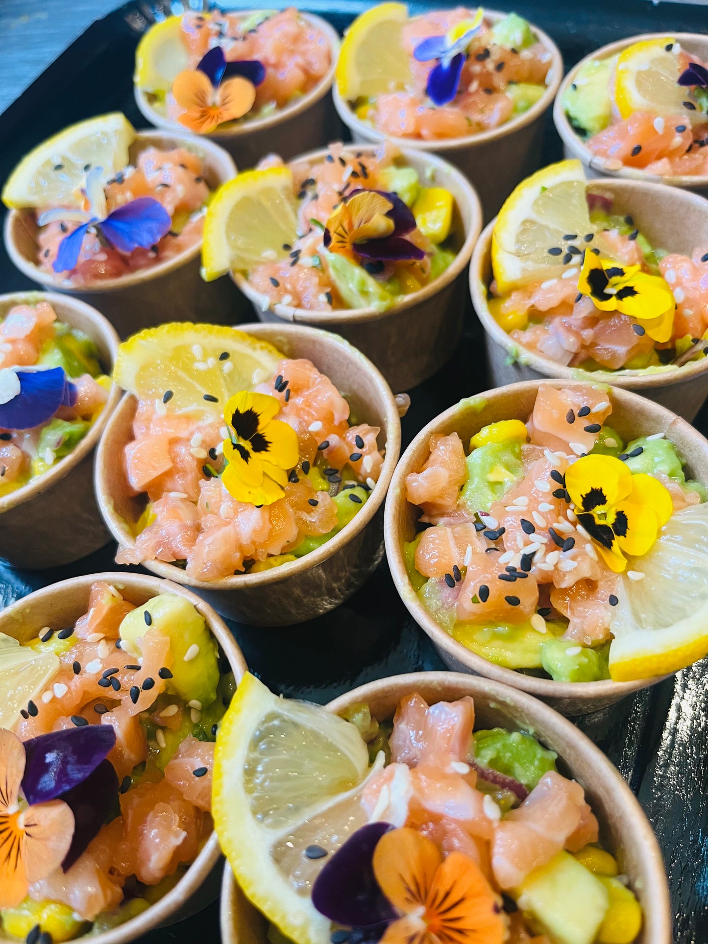 Verrines tartare d’avocat et saumon