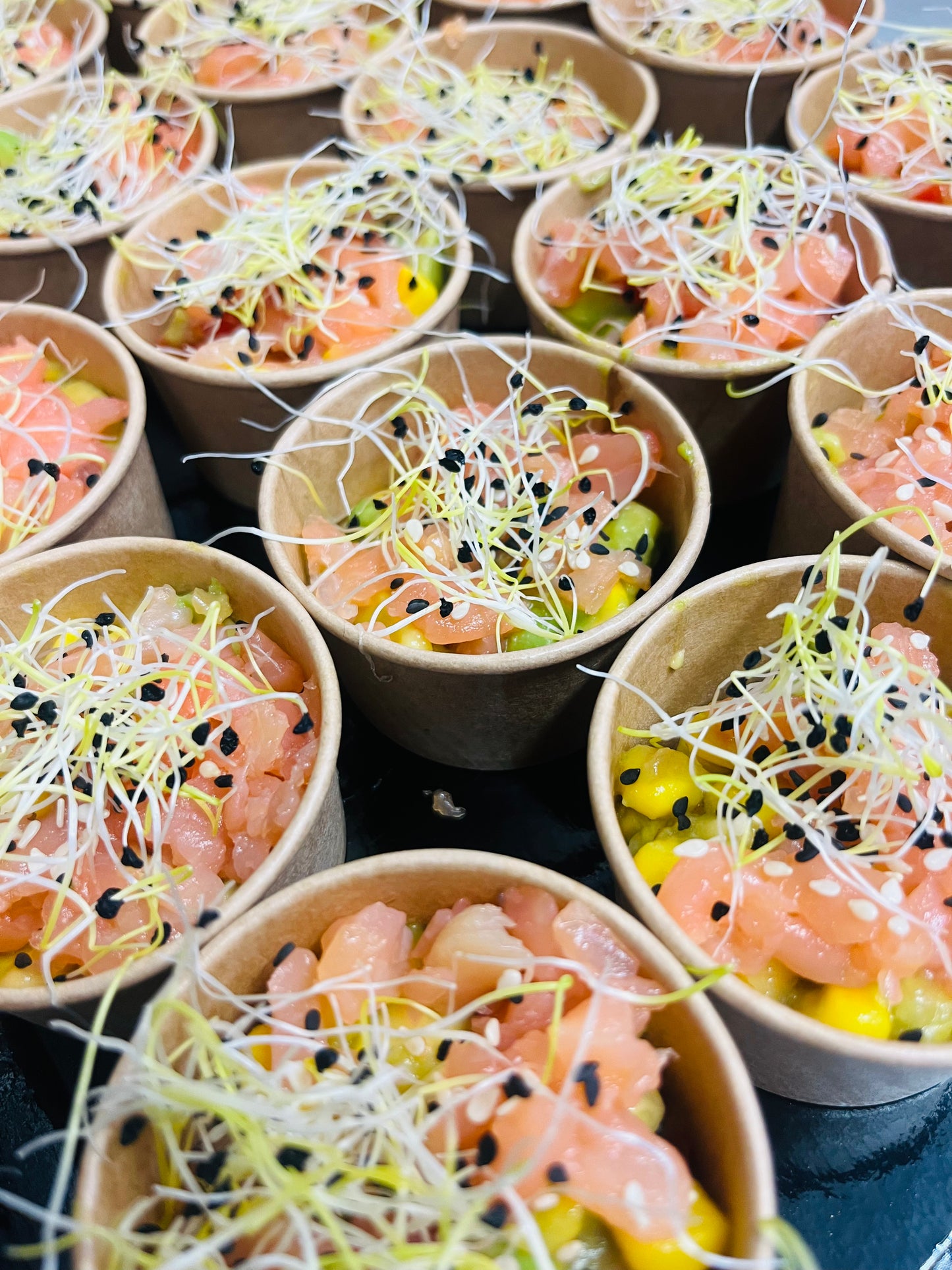 Verrines tartare d’avocat et saumon
