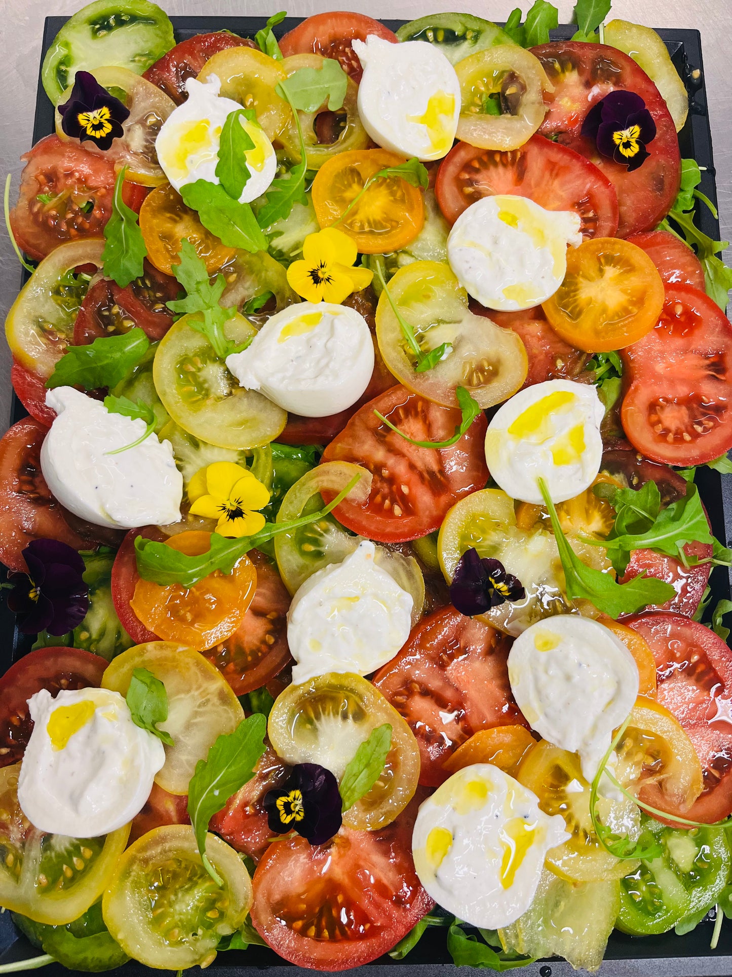 Trilogie de tomate et burrata