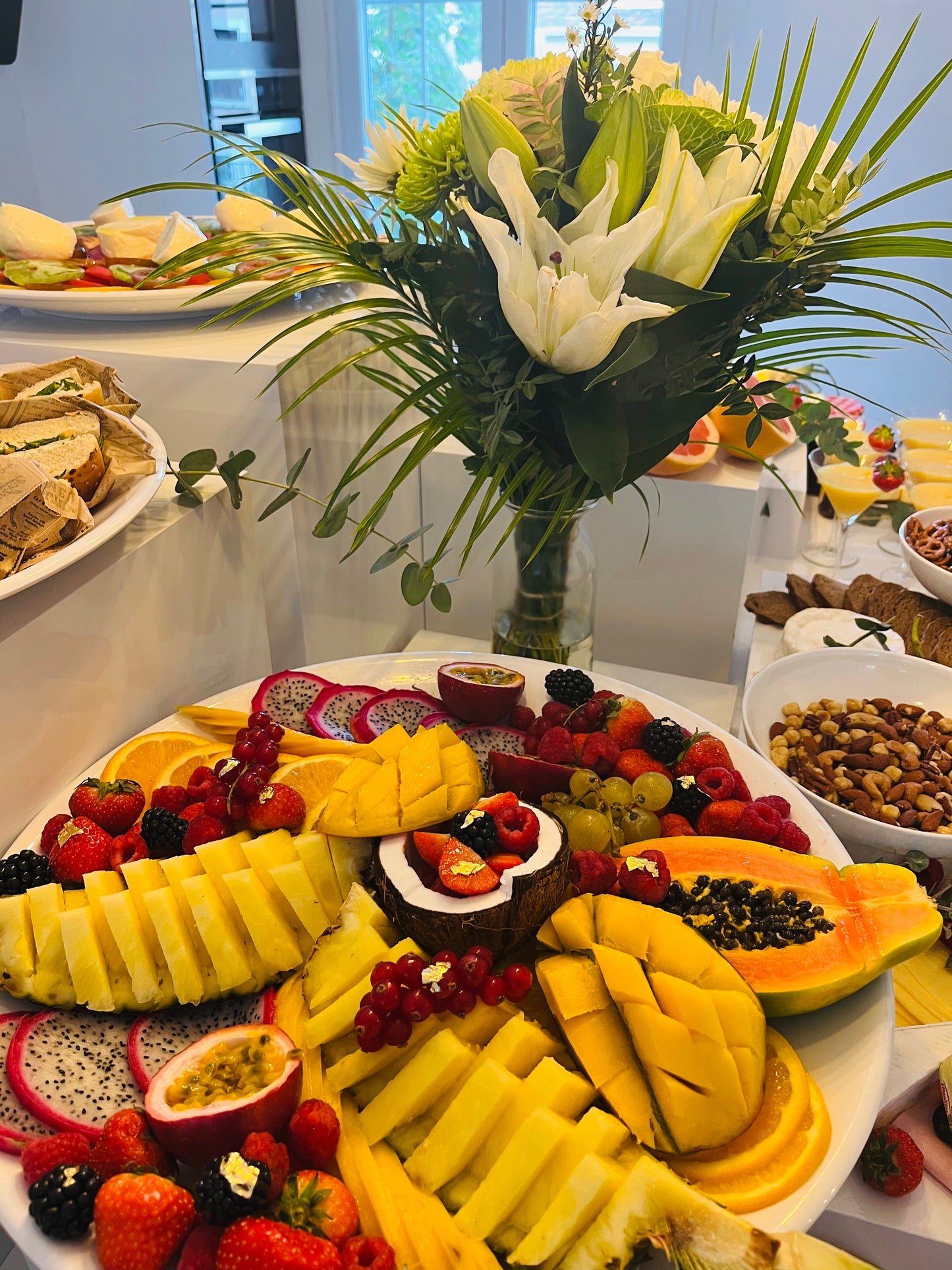 Plateau de fruits découpés
