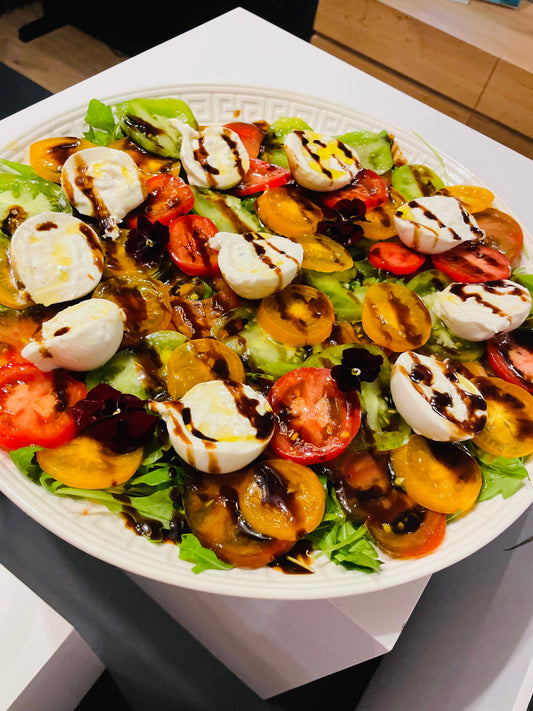 Trilogie de tomate et burrata